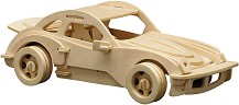 Спортна кола - Дървен 3D пъзел — Pebaro 865 4