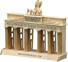 Бранденбургската порта - Дървен 3D пъзел — Pebaro 874
