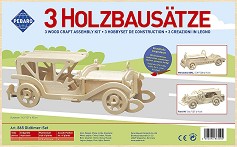 Превозни средства - Комплект от 3 дървени 3D пъзела — Pebaro 865