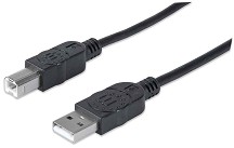 Кабел USB 2.0 Type-A male към USB Type-B male - С дължина 3 m - 