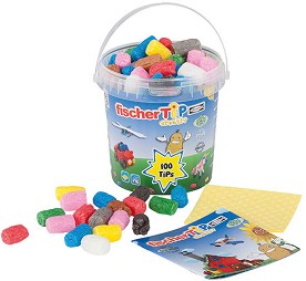 Еко конструктор Fischer Tip Creativ - От 100 елемента в кофа — 508773