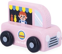 Детска кола Хранителен камион - Janod - От серията Cross Roads — J05915