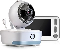 Видео бебефон Reer BabyCam XL - С температурен датчик, мелодии, нощно виждане и интерком функция — 80440