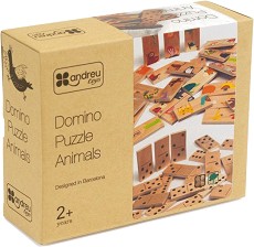 Домино - Животни - Настолна игра от дърво — Andreu Toys 16113