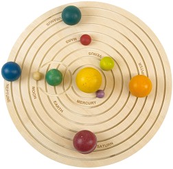 Слънчевата система - Дървена образователна играчка — Andreu Toys 16110