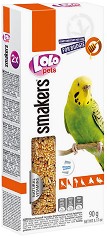 Крекери за вълнисти папагали Lolo Pets - 2 × 45 г, с мед, от серията Smakers