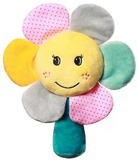 Дрънкалка - Цвете - Плюшена играчка — BabyOno 609