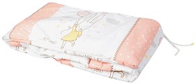 Обиколник за бебешко легло Kikka Boo - За легла 60 x 120 или 70 x 140 cm, от серията Rabbits In Love - продукт