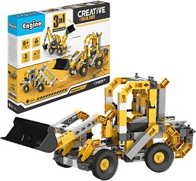 Детски конструктор Engino - Строителни машини 3 в 1 - От серията Creative Builder — JCB20