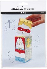 Направи си картонени кубчета Роботи - Creative Company - Творчески комплект за оцветяване
