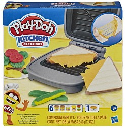 Направи сам Play-Doh - Сандвичи на тостер - Творчески комплект с моделин и кинетичен пясък от серията Play-Doh: Kitchen — E7623