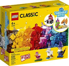 LEGO Classic - Creative Transparent Bricks - Детски конструктор с прозрачни части в кутия — 11013