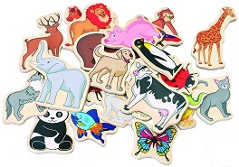 Дървени магнити Животни - Tini Toys — SKC2119