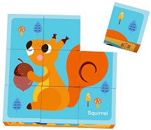 Дървени кубчета Tooky Toy - Животни — TL690