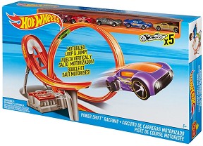 Състезателна писта Mattel - С 5 метални колички от серията Hot Wheels — FCF18