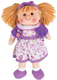 Парцалена кукла Лаура - Bigjigs Toys - С височина 34 cm — BJD014