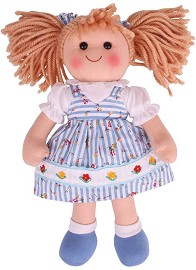 Парцалена кукла Кристин - Bigjigs Toys - С височина 34 cm — BJD031