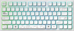 Безжична механична гейминг клавиатура Dark Project ALU81A Terra Nova — DPKB_NOVA_81_ANSI_WHITE