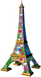 Айфелова кула - Любов - 3D пъзел от 216 пластмасови части — Ravensburger 11183