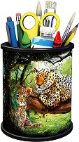 Моливник Леопарди - 3D пъзел от 57 пластмасови части — Ravensburger 11263