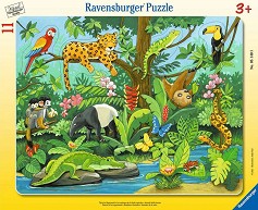 Тропически животни - Пъзел от 11 части в рамка — Ravensburger 05140