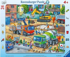 Строителна площадка - Пъзел от 24 части в рамка — Ravensburger 05142