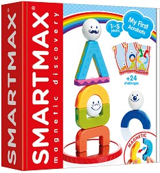 Детски магнитен конструктор SmartMax - Моите първи акробати - С предизвикателства — SMX227