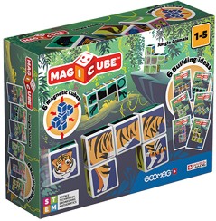 Магнитни кубчета Geomag - Magicube Jungle Animals - 6 броя — 145