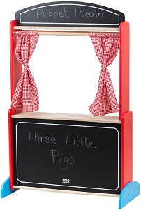 Дървен куклен театър Bigjigs Toys — T0162