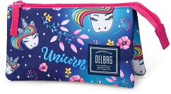 Ученически несесер J. M. Inacio - С 2 отделения от серията Delbag Unicorn Navy — 11621