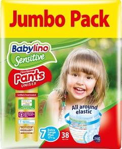  Babylino Sensitive Pants 7 Extra Large - 36 ,   17+ kg - 