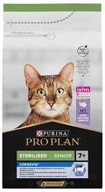 Суха храна за кастрирани котки Purina Pro Plan Sterilised - 1,5 кг, с пуешко, над 7 години