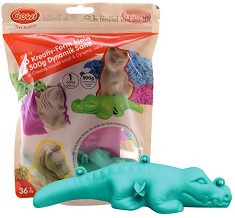 Кинетичен пясък с формичка Bigjigs Toys - Крокодил - Творчески комплект — GW55579CR