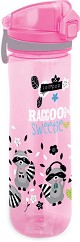 Детска пластмасова бутилка Lizzy Card - С вместимост 600 ml от серията Lollipop: Raccoon Sweetie — 21851952