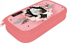 Ученически несесер Lizzy Card - С 2 отделения от серията Wild Beauty Rose — 21883608