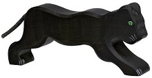 Дървена фигурка на черна пантера - Holztiger — 80143