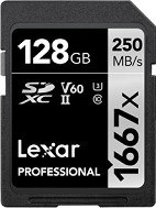 SDXC   1667x 128 GB Lexar Professional - Class 10, U3, V60   Silver - 