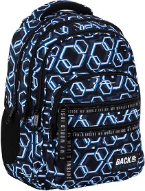 Ученическа раница BackUp M 53 Hexagons — 83084