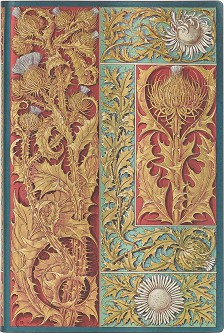 Джобен тефтер Paperblanks Wild Thistle - 9,5 × 14 см, с широки редове