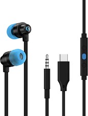 Геймърски слушалки Logitech G333 In-ear - С 3.5 mm жак и USB Type-C - 