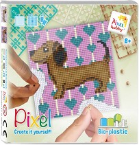 Мозайка с пиксели Дакел - Pixelhobby - Творчески комплект — 44044-Dachshund