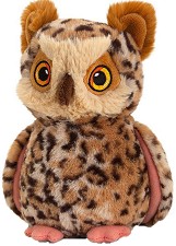 Екологичен плюшен бухал - Keel Toys - От серията Keeleco — SE6425