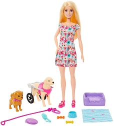 Кукла Барби с кученца - Mattel - На тема Barbie — HTK37