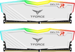 RAM памет Team Group T-FORCE DELTA RGB White — TF4D416G3200HC16CDC01