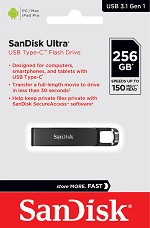 USB Type-C 3.1   256 GB SanDisk -   Ultra - 