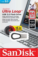 USB 3.0   64 GB SanDisk Ultra Loop - 