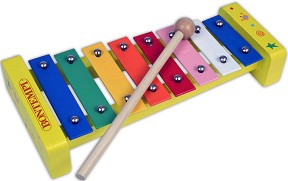 Дървен ксилофон Bontempi - Детска музикална играчка — 560810