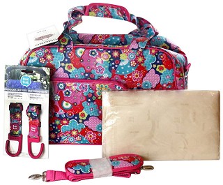 Чанта за бебешка количка Tuc Tuc Nina Kimono - С подложка за преповиване, от серията Kimono - продукт
