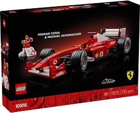 LEGO Icons - Ferrari F2004 и Михаел Шумахер - Конструктор — 11375