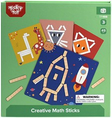 Фигури от магнитни клечки Tooky Toy — TF488